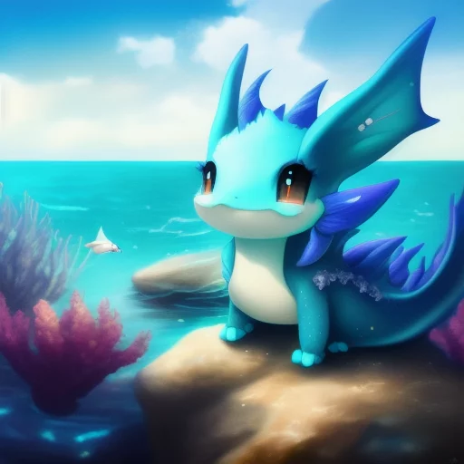 799488859-Vaporeon laying on a rock in the middle of an ocean.webp